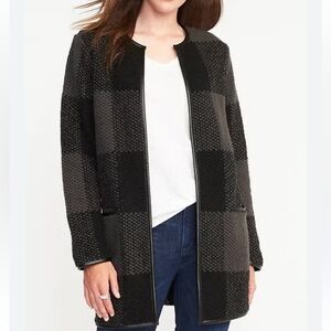 Plaid cardigan